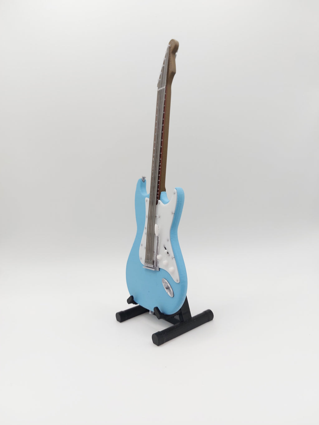 Miniatur E-Gitarre mit Gitarrenständer Im Maßstab 1:6